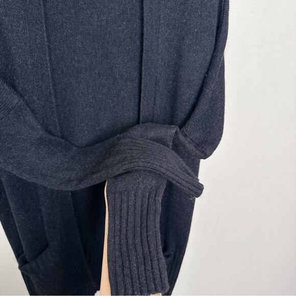 Aritzia Womens Xsmall Talula Cashmere Open Front Black Cardigan - Picture 10 of 15